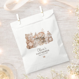 Boho Woodland Animals赤ちゃん男女兼用シャワー フェイバーバッグ