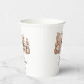 Boho Woodland Animals赤ちゃん男女兼用シャワー 紙コップ (右)