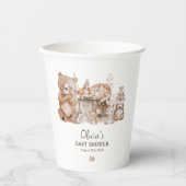 Boho Woodland Animals赤ちゃん男女兼用シャワー 紙コップ (正面)