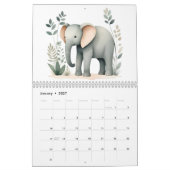 Boho Woodland Animals 2025カレンダー12か月 カレンダー (1月 2027)