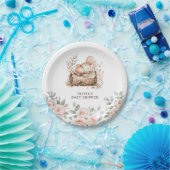 Boho Woodland Animals & Baby Shower ペーパープレート (パーティー)