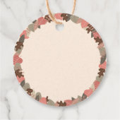 Boho Woodland Animals Forest Baby Shower フェイバータグ (裏面)