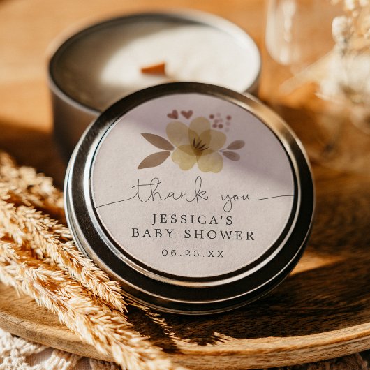 Boho Woodland Baby Showerお気に入りステッカー ラウンドシール