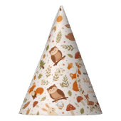 Boho Woodland Baby Shower | Rustic Forest Animals パーティーハット (左)