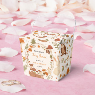 Boho Woodland Baby Shower | Rustic Forest Animals フェイバーボックス