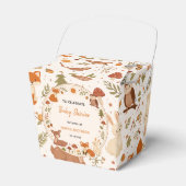 Boho Woodland Baby Shower | Rustic Forest Animals フェイバーボックス (正面サイド)