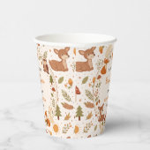 Boho Woodland Baby Shower | Rustic Forest Animals 紙コップ (右)