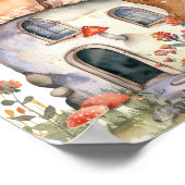 Boho Woodland Forest Animals Baby Showerへようこそ ポスター (角)