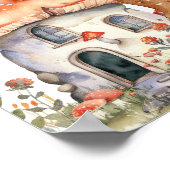 Boho Woodland Forest Animals Baby Showerへようこそ ポスター (角)