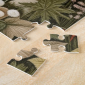 Boho Woodland Mushrooms Wildflower Garden ジグソーパズル (側面)