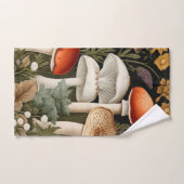 Boho Woodland Mushrooms Wildflower Garden Sports ハンドタオル (ハンドタオル)