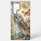 Boho Woodland Owl Samsung Galaxyケース (裏面)