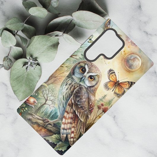 Boho Woodland Owl Samsung Galaxyケース