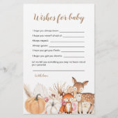 Boho Woodland Pumpkin赤ちゃんシャワーの願いベビー (正面)