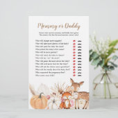 Boho Woodland Pumpkin MommyまたはDaddy Games (スタンド正面)