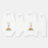 Boho Woodland SHEEP Baby Shower Floral Script フェイバーボックス (見開き)