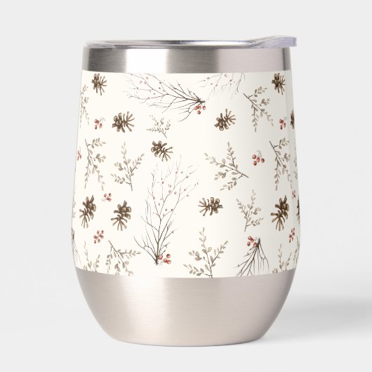 Boho Woodland Winterberry Pattern (左面)