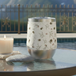 Boho Woodland Winterberry Pattern