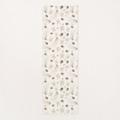 Boho Woodland Winterberry Pattern ヨガマット (正面)