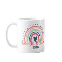 Boho Work Bestieカスタム Mug、同僚