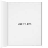 Boho x-masツリースケッチ付きビッグクリスマスカード (内側(右))