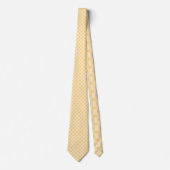  Boho Yellow Mini Polka Dots Necktie ネクタイ (正面)