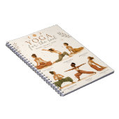 Boho Yoga Frauen Aquarell Design - Yogaposen ノートブック (右側)