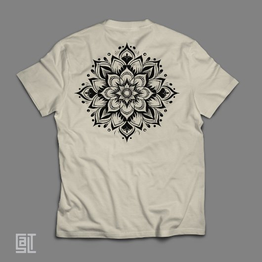 Boho Zen Mandala Intricate Floral Sacred Geometry  トライブレンドＴシャツ