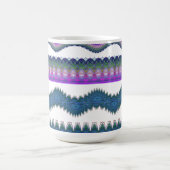 Boho Zigzag Pattern Coffee Mug コーヒーマグカップ (中央)