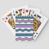Boho Zigzag Pattern Playing Cards  トランプ (裏面)