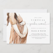 Boho Zoomパーティー 招待状 (正面)