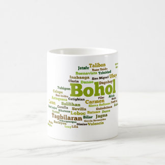 Bohol Geographic Wordcloud Mug コーヒーマグカップ