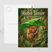 Bohol Tarsier Sanctuary Philippines ポストカード (正面/裏面)