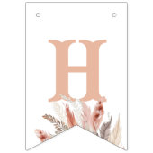 bohoPampas草ベビーシャワー バンティングフラッグ (第2の旗)