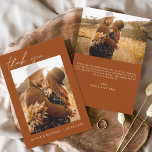 Boho's Thank 結婚 You Photo Minimalist 招待状<br><div class="desc">祝お祝いを補完す結婚る予算のサンキューカードに対する愛と感謝結婚の気持ち。これらのカードはパーソナライズされた前面と背面の両方に写真を備え、あなたの特別な日の大切な瞬間をキャプチャする。手書きエレガントの草書タイポグラフィは洗練されたtouchを加えモダン、受信者に永続的な印象を与える。それぞれの言葉は、あなたが受け取った愛と支援に対する心からの感謝を伝える。私たちのカードは、シンプルさとエレガンスの完璧なブレンドであなたミニマリストの本質を反映結婚している。清潔なデザインで様々な大事な行事に多彩な機能を提供し、お客様に永く残る形で提供する。予算表現のサンキューカードに対する感謝の気持ちを楽に結婚スタイリッシュに。これらのカードは、「あなた」と言う美しい方法であ感謝していり、本当に特別な結婚式を作った人々との結婚式の喜びを共有する。</div>