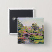 Boigneville、c.1894の橋 缶バッジ (正面&裏面)