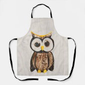 Bois - Chouette - Owl エプロン (正面)