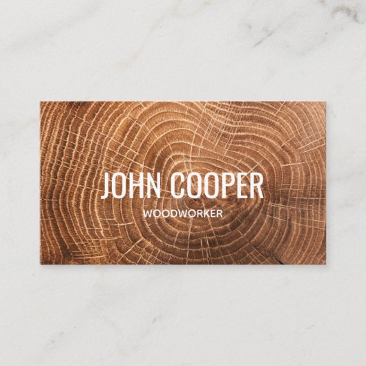 Bois Élégant Charpentier Construction 名刺 (正面)