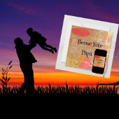 Bois - formes géométriques - Fête des pères カード