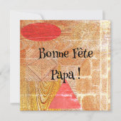 Bois - formes géométriques - Fête des pères カード (正面)