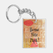 Bois - formes géométriques - Fête des pères キーホルダー (正面左)