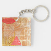 Bois - formes géométriques - Fête des pères キーホルダー (裏面)