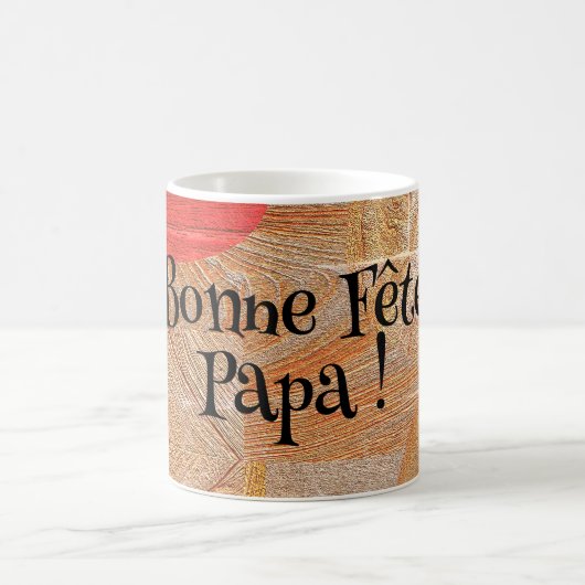 Bois - formes géométriques - Fête des pères コーヒーマグカップ (中央)