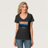 Boise City Idaho Mountain sunset hometown Tシャツ (正面フル)