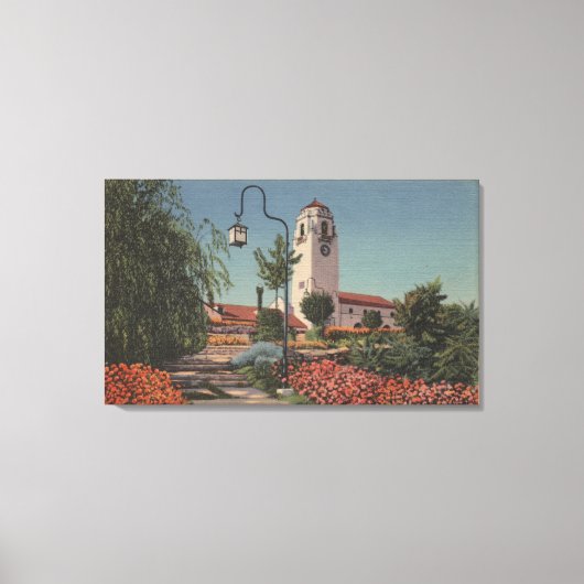 Boise, ID – ユニオン太平洋の表示 キャンバスプリント (正面)