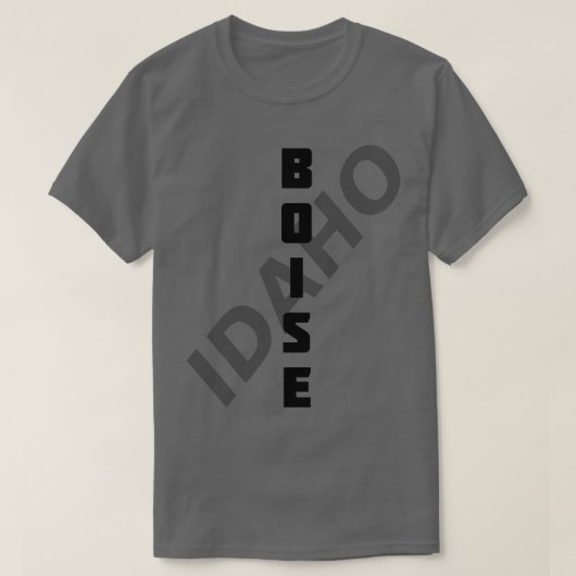 Boise Idaho TipカラーTシャツを変更してみる Tシャツ (デザイン正面)