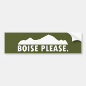 Boise Please バンパーステッカー (正面)