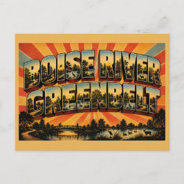 Boise River Greenbelt Idaho コットンウッドの野生生物  ポストカード