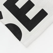 Boise Skyline Black and White Woodcut Winter  フリースブランケット (角)