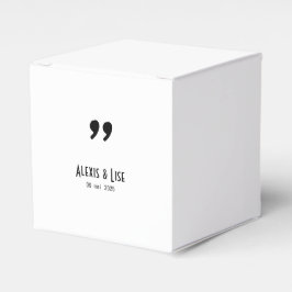 Boite à dragées Apostrophe フェイバーボックス